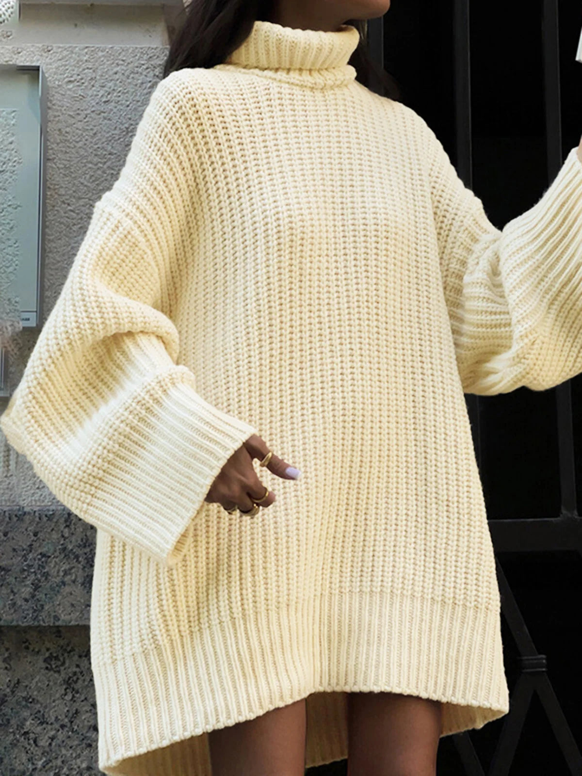 Calienne | Women's Turtleneck Sweater Dress