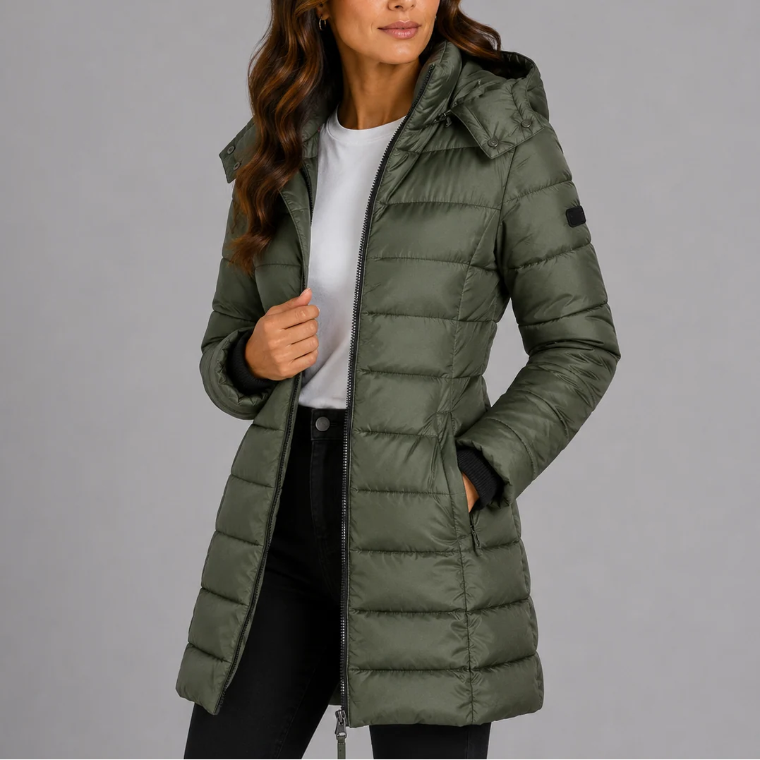 Elodie | Women's Hooded Quilted Puffer Jacket