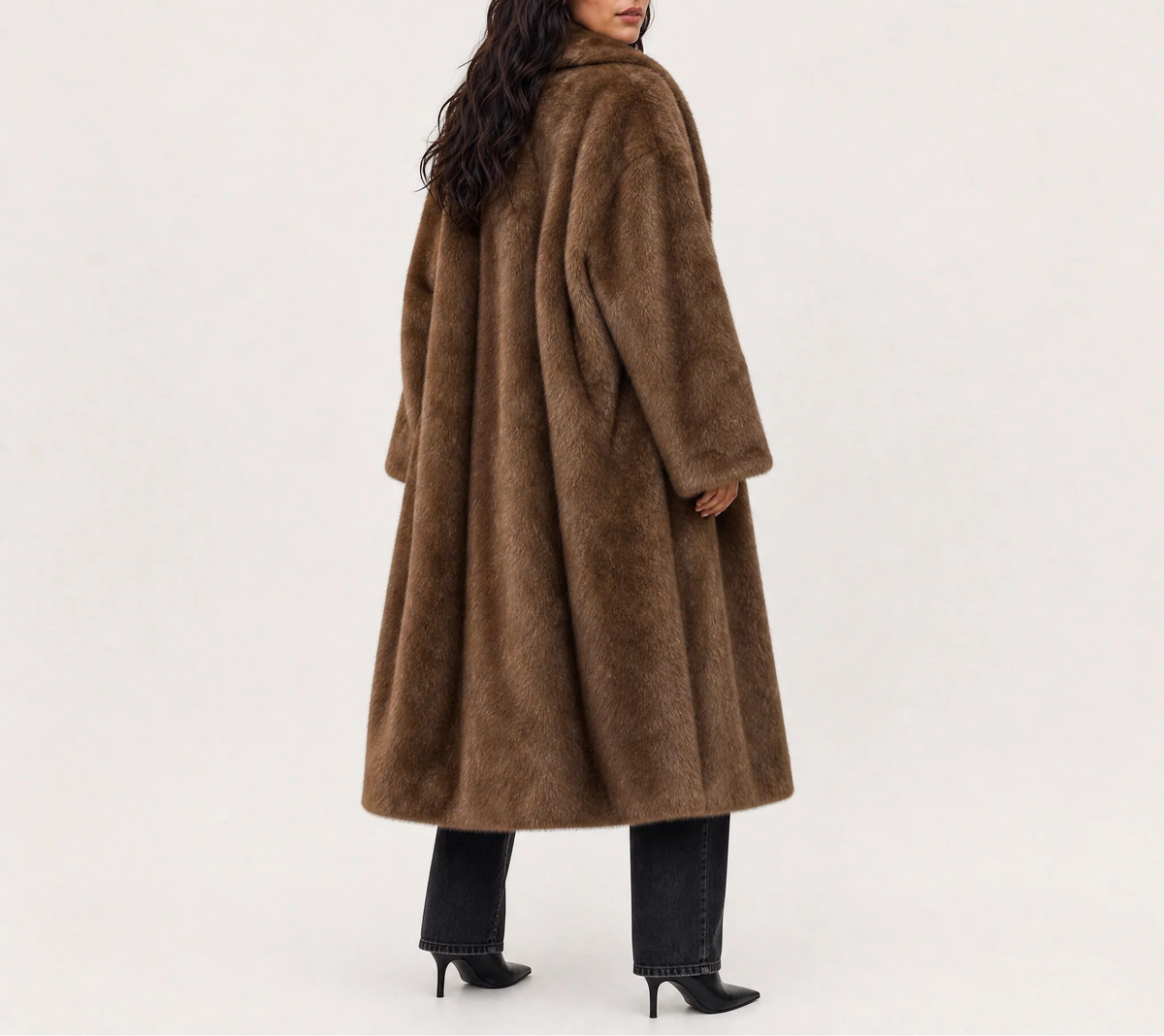Vianne | Women's Faux Fur Coat - Longline