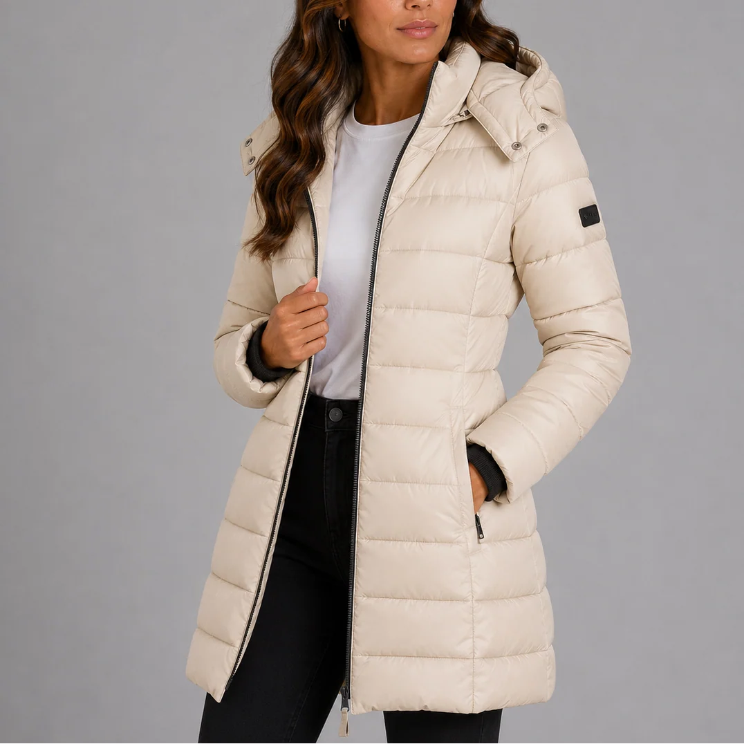 Elodie | Women's Hooded Quilted Puffer Jacket