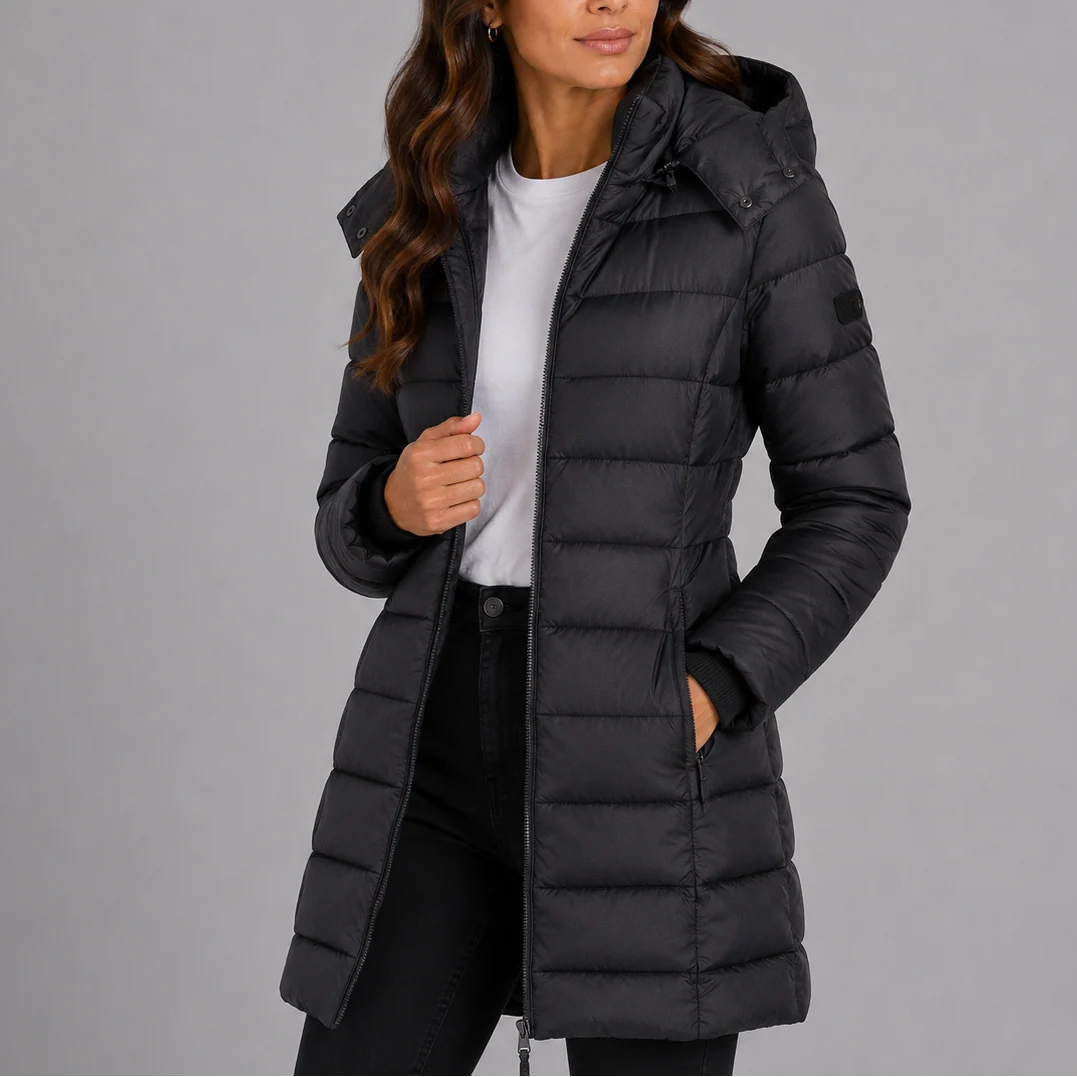 Elodie | Women's Hooded Quilted Puffer Jacket