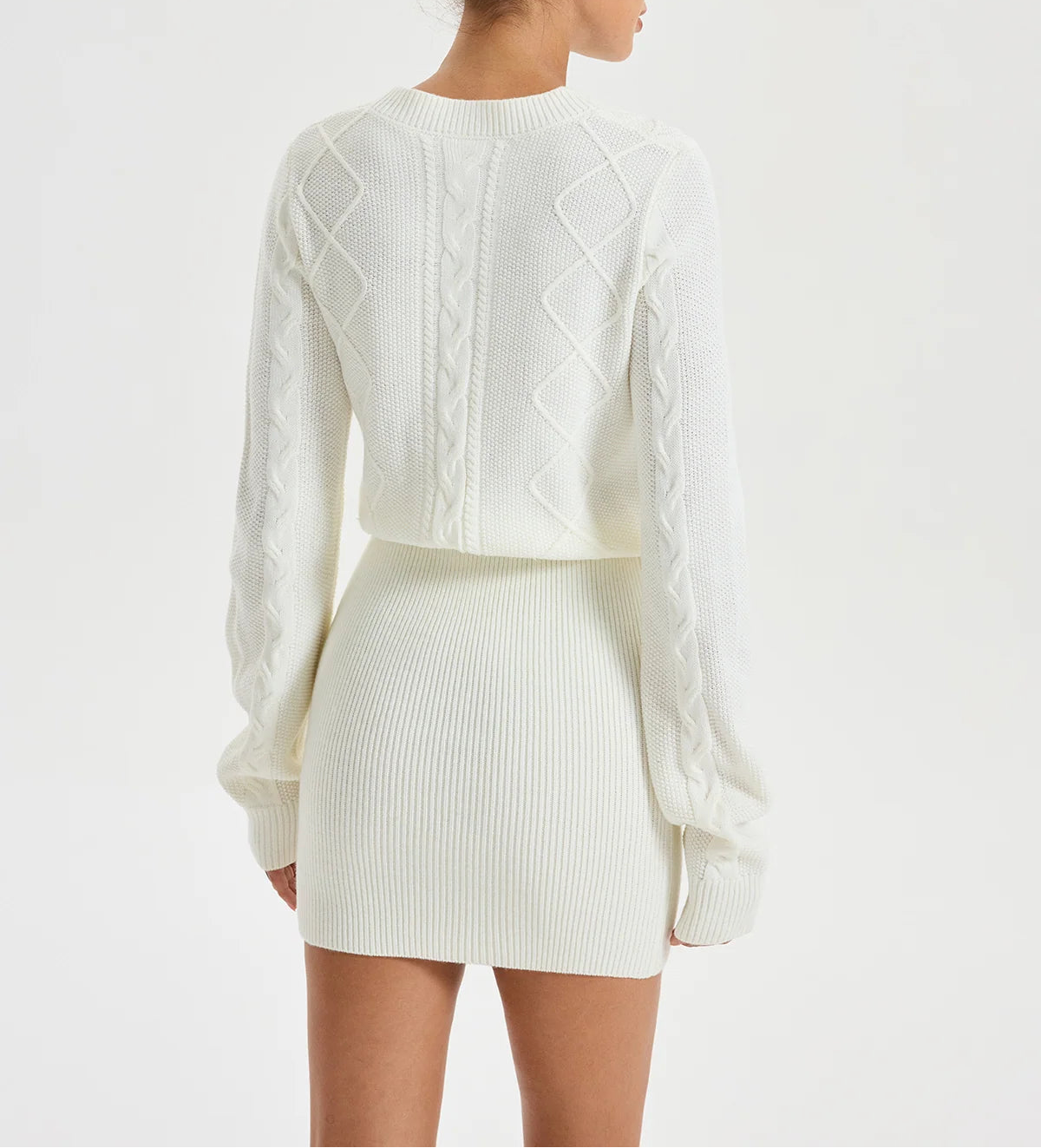 Eira | Women's Cable Knit Sweater Dress