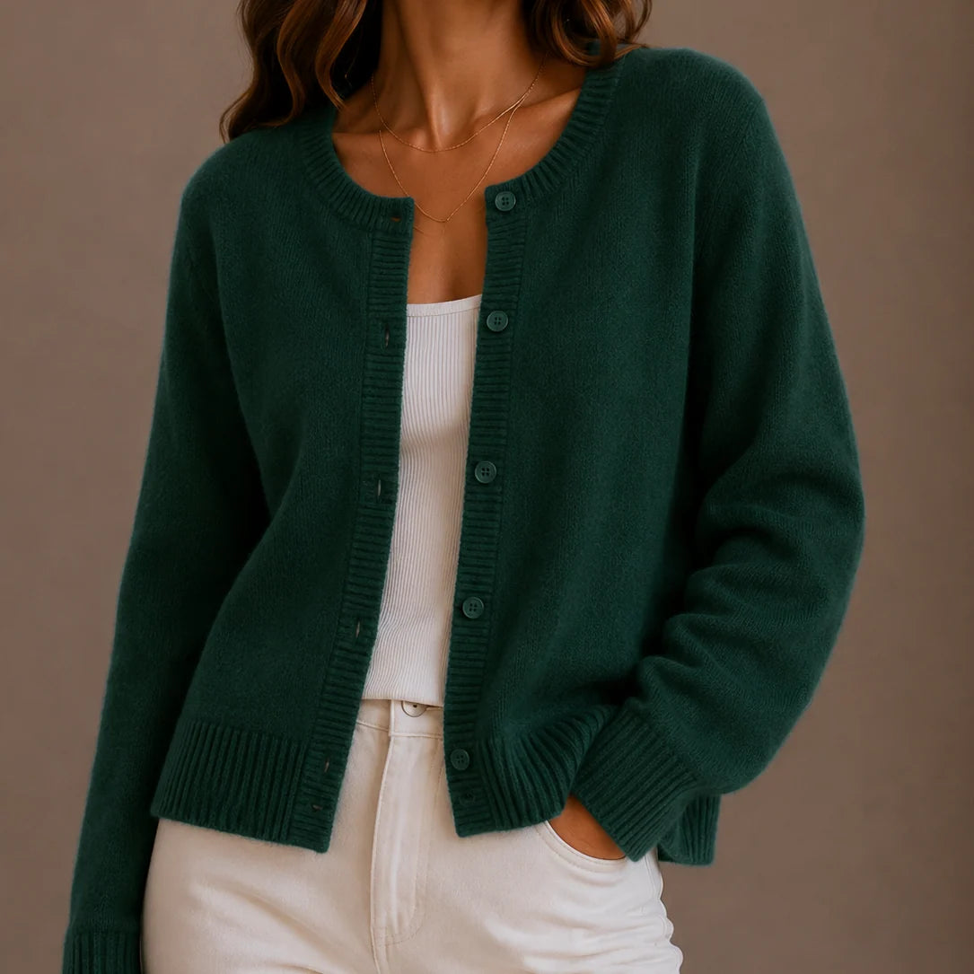 Marlisse | Women's Round-Neck Knit Cardigan