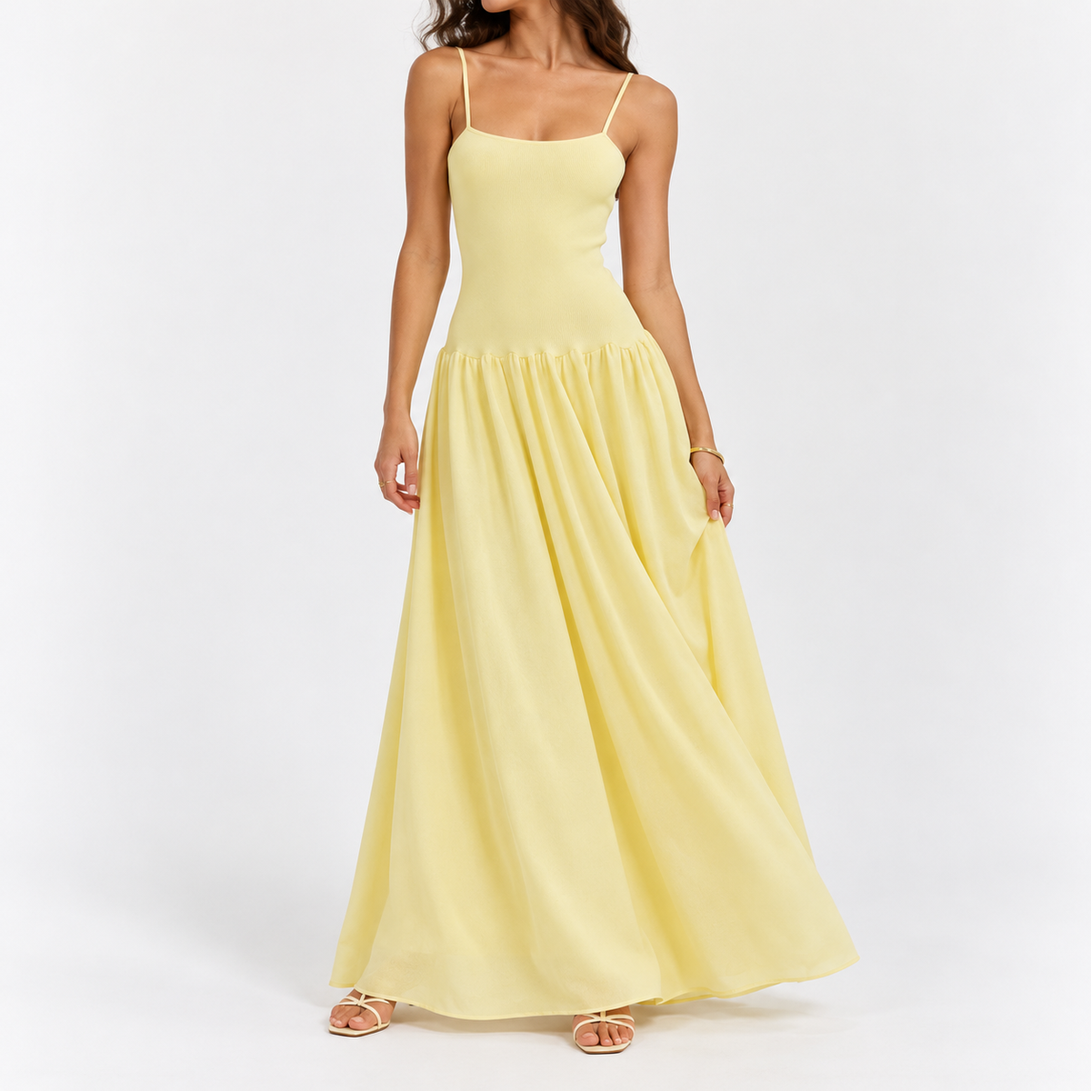 Maelys | Women's Pleated Cami Sweater Dress