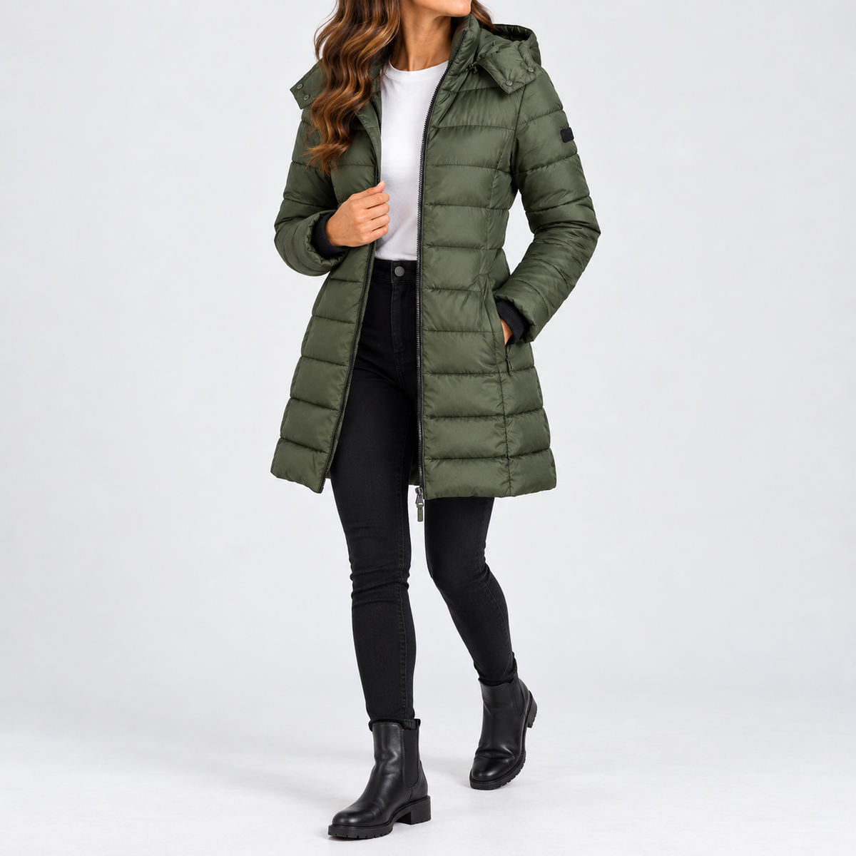 Elodie | Women's Hooded Quilted Puffer Jacket