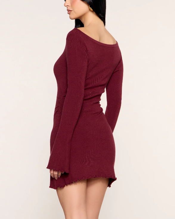 Mirelisse | Women's Sweater Dress with Ruched Waist