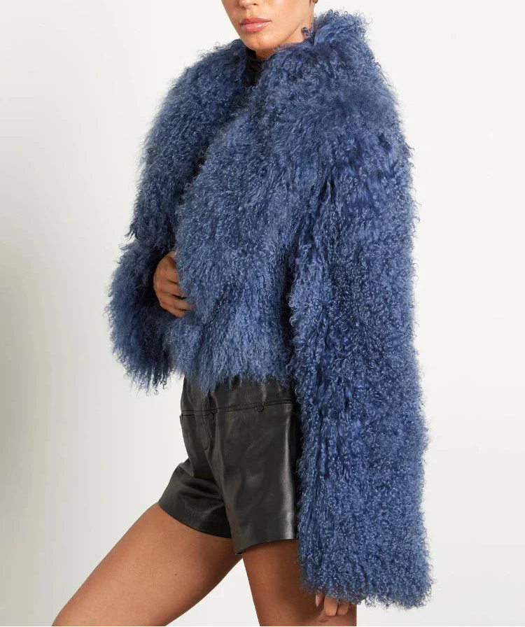 Tavielle | Women's Faux Fur Coat with Teddy Texture