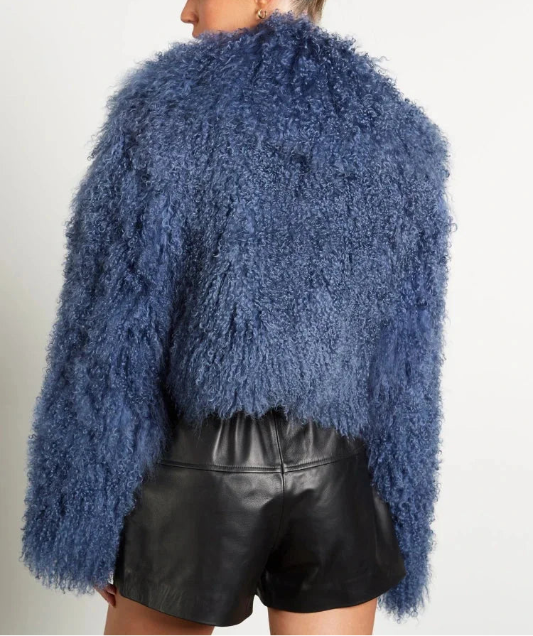 Tavielle | Women's Faux Fur Coat with Teddy Texture