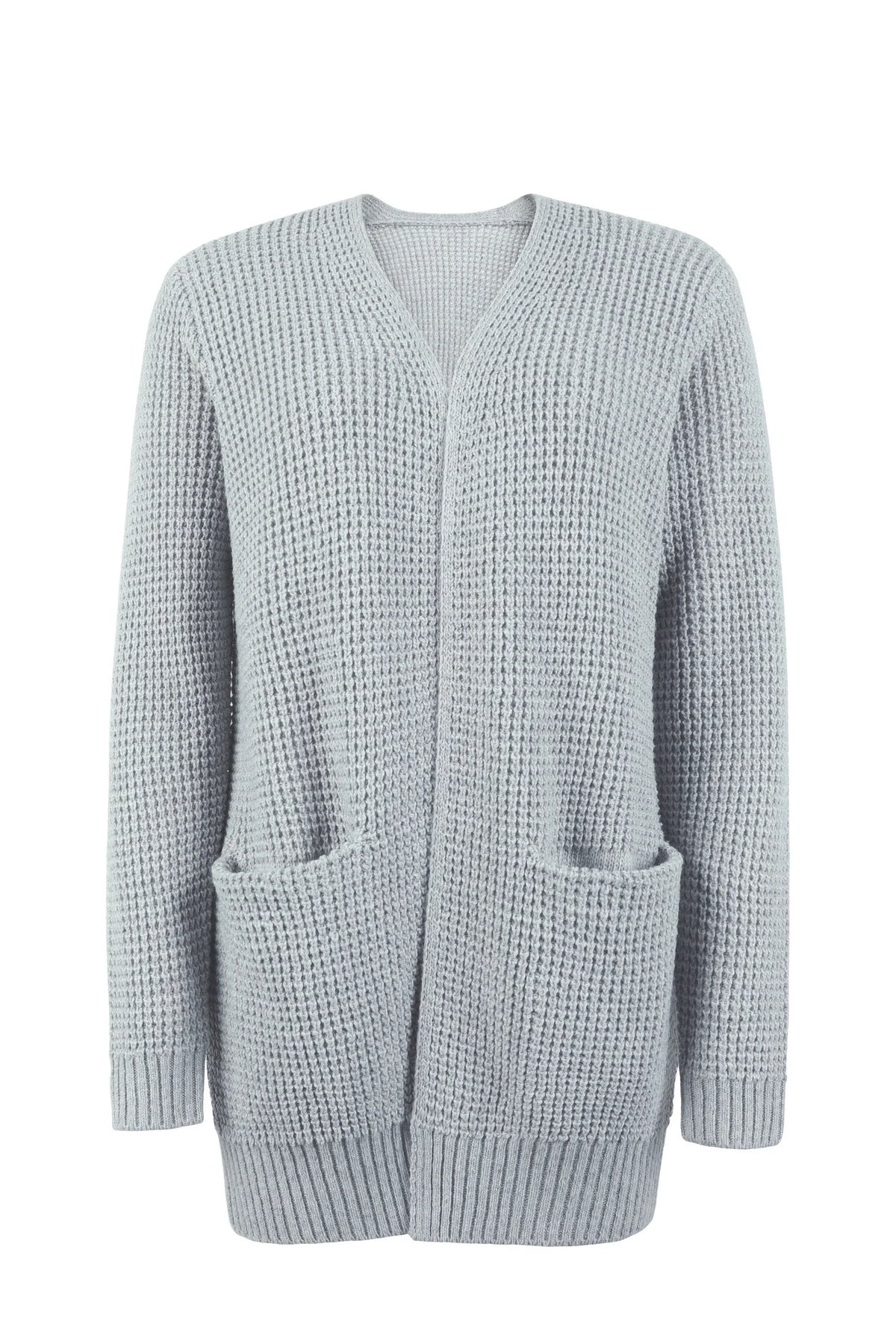 Tessalie | Women's Open-Front Waffle Knit Cardigan