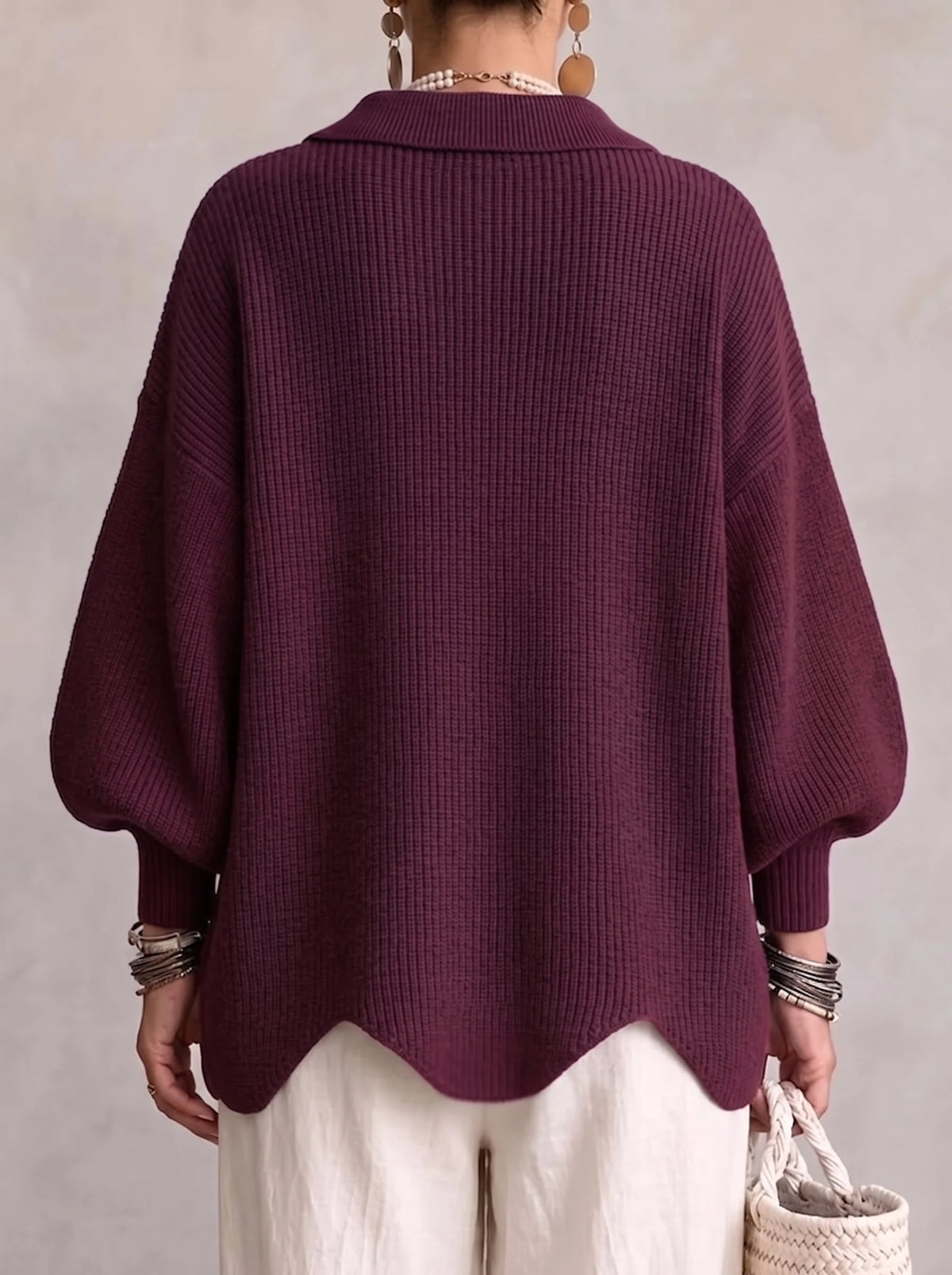 Mireya | Women's Oversized Collared Cardigan
